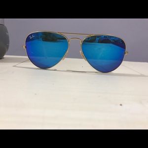 Raybans: Blue Reflector flash lenses