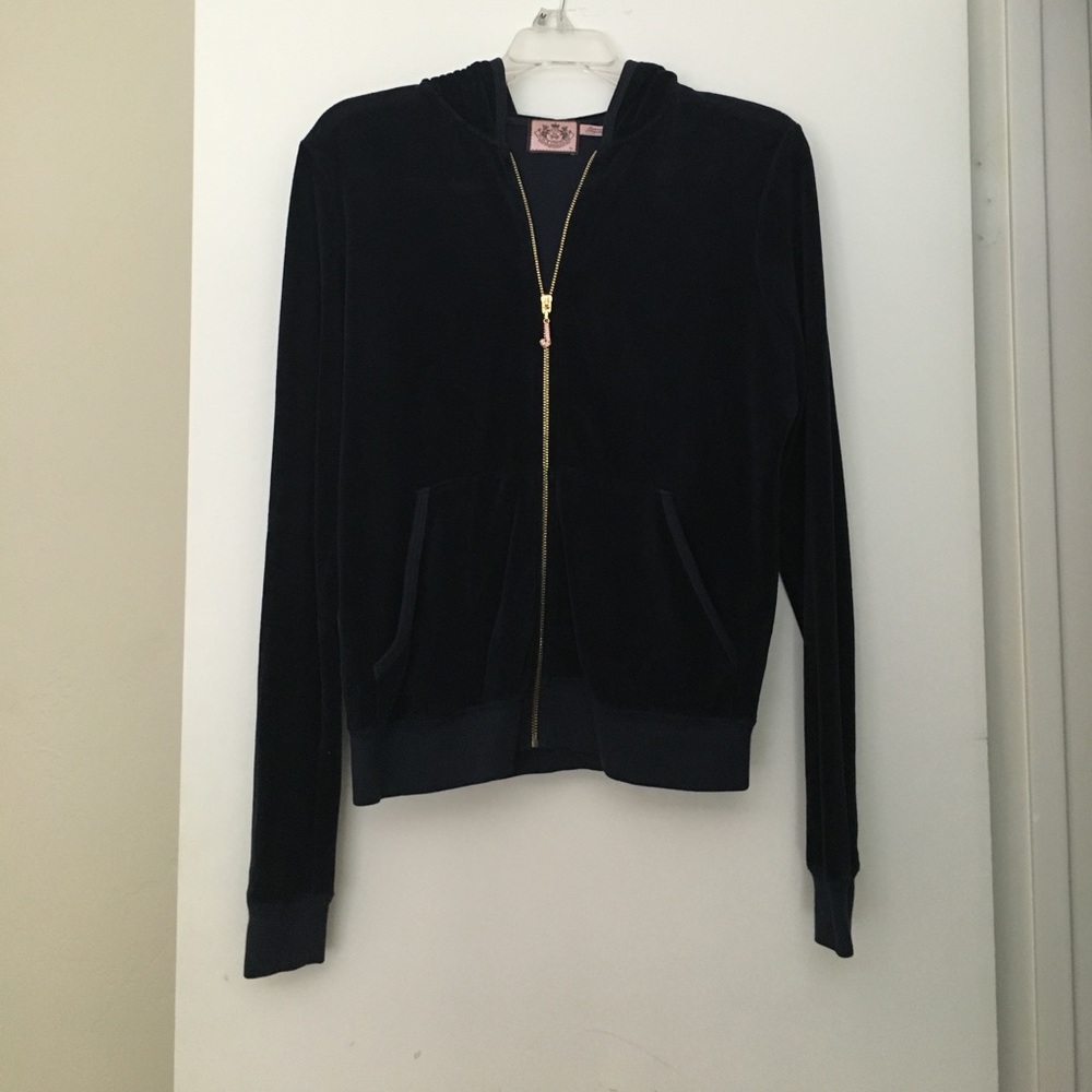 Navy blue velour Juicy Couture Jacket