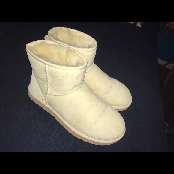 UGG Shoes Antique Color Uggs Cream White Ankle Cut Poshmark