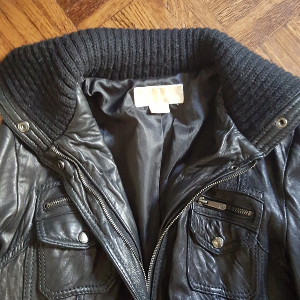 Michael Kors leather jacket - Picture 3 of 4