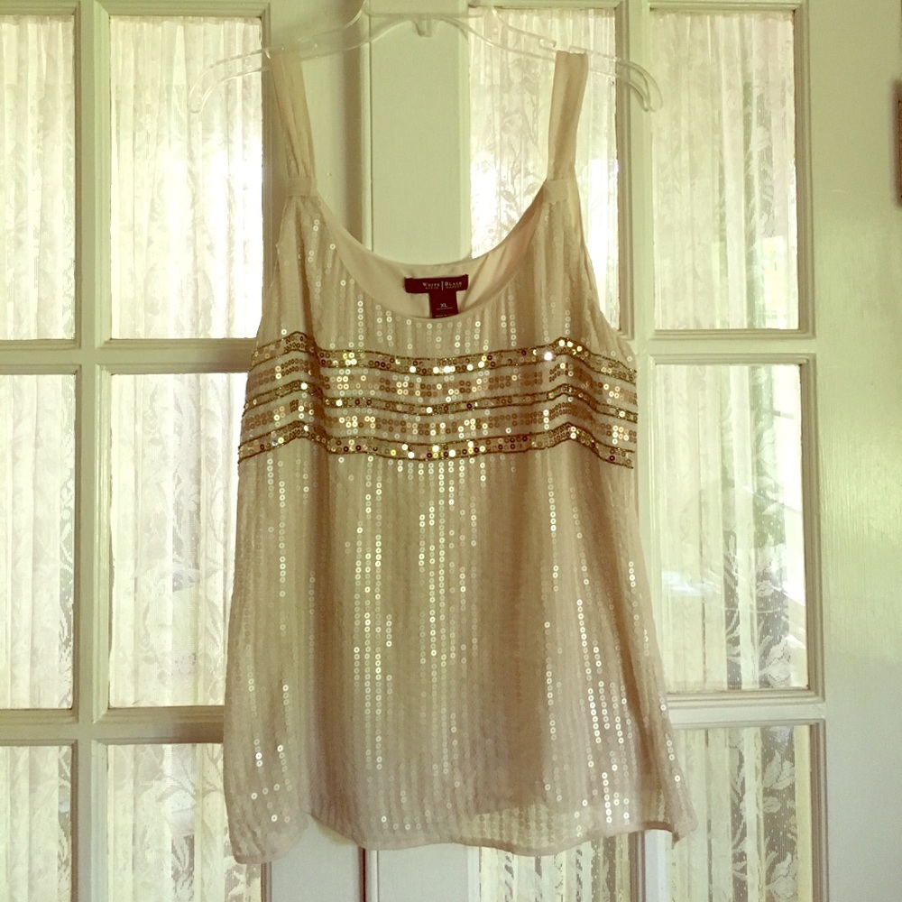 Shimmering Strapped Blouse