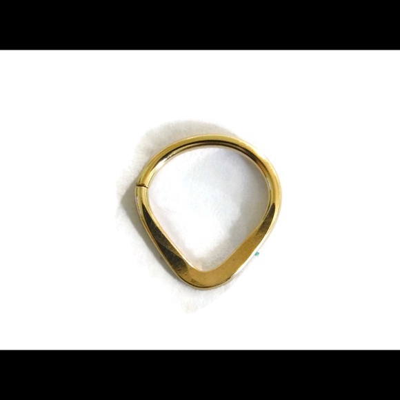 14k gold filled triangle Septum ring - Picture 3 of 12