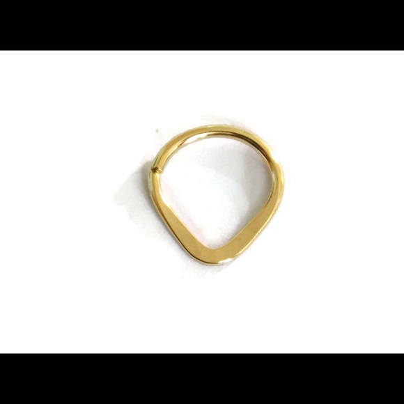 14k gold filled triangle Septum ring - Picture 5 of 12