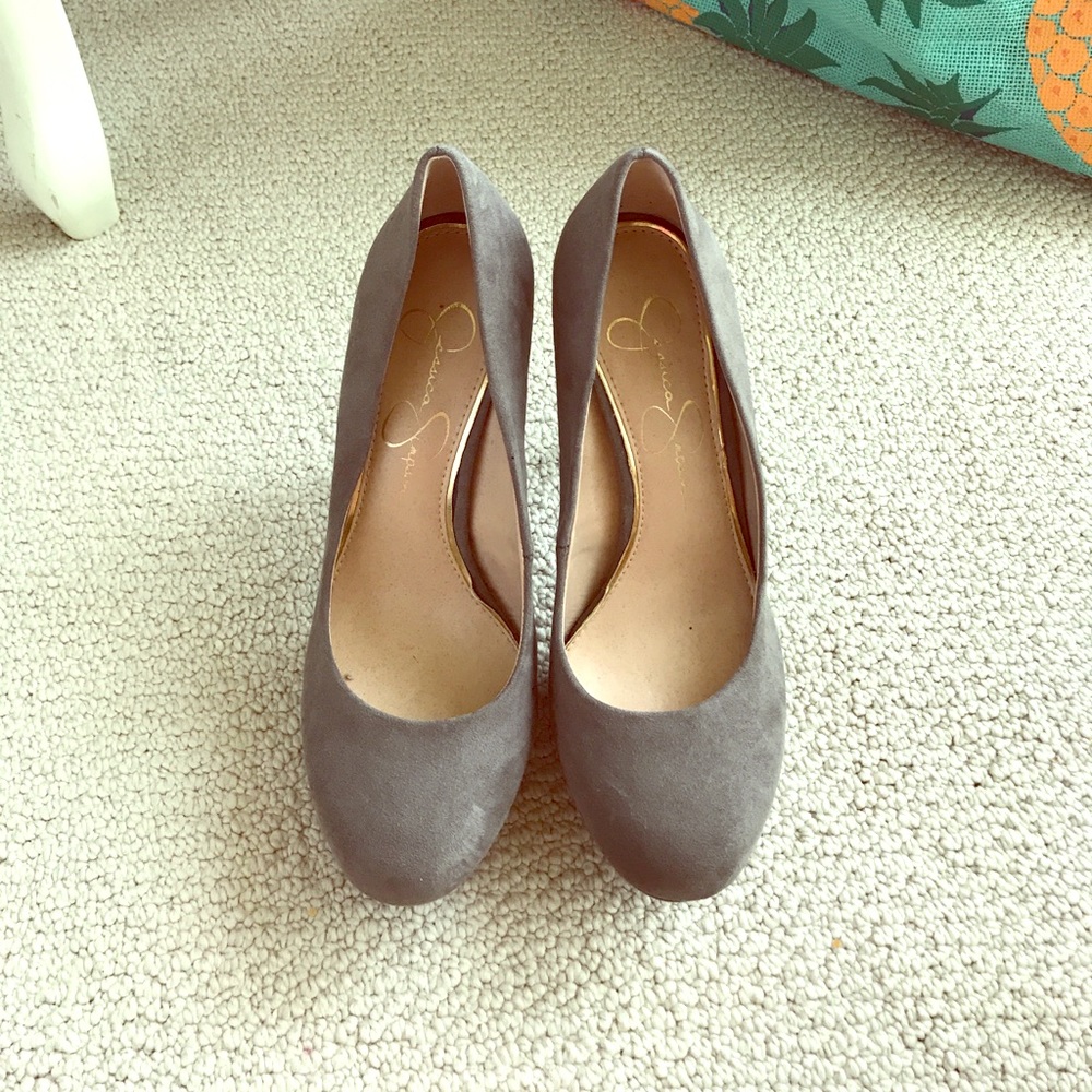 Jessica Simpson suede pumps.  Size 6 1/2