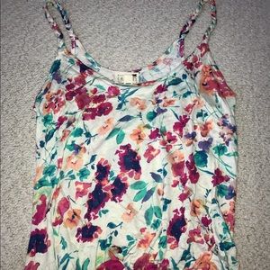 LA Hearts floral patterned tank top
