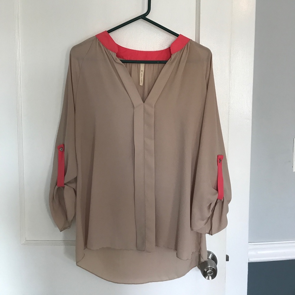 Tan blouse