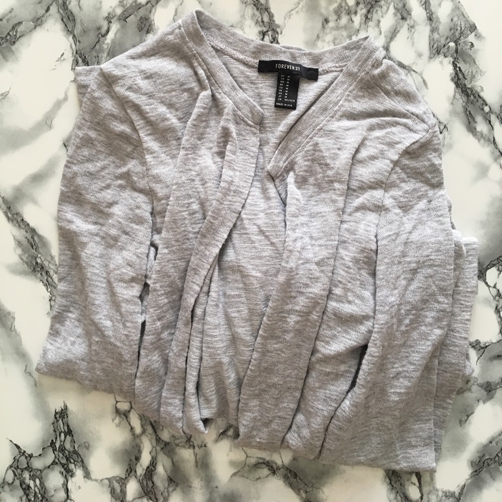 Long Heather Grey Summer Duster