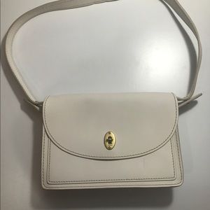 White fossil cross body bag