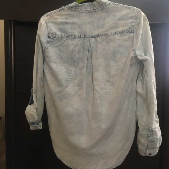 Denim partial button up - Picture 2 of 3