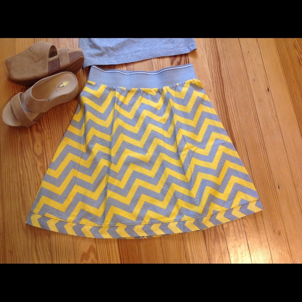 Custom made cotton skirt. 13.5" elastic waist