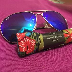 Maui Jim Silver and Blue Mavericks BRAND NEW