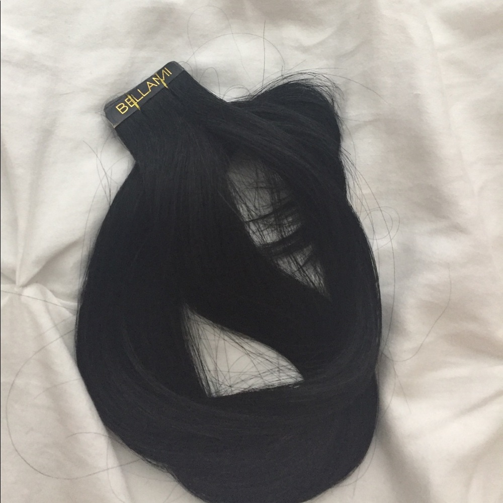Jet black Bellami tape ins