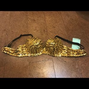Sequin bra