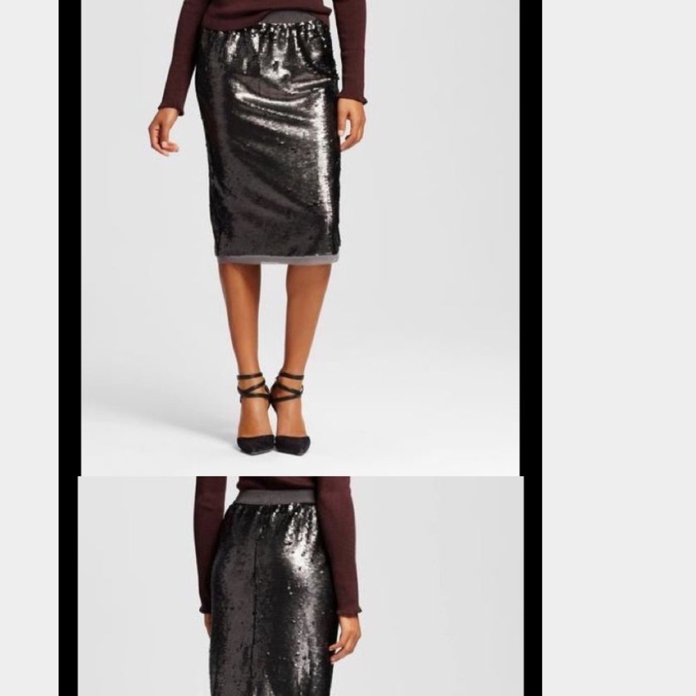WhoWhatWear Sequin Skirt
