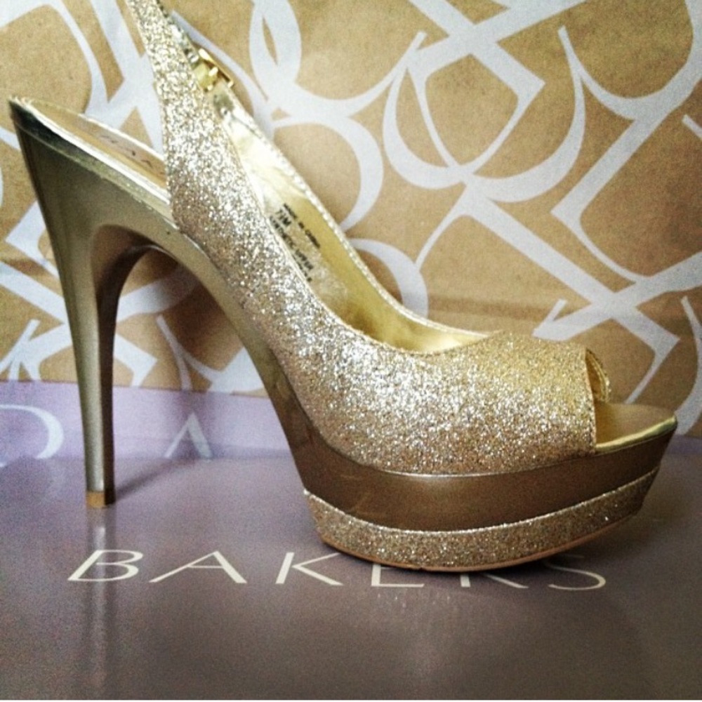 Sparking gold heels