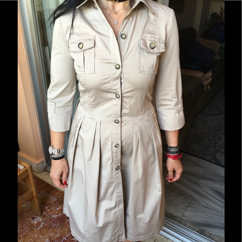 Massimo Dutti Beige Dress