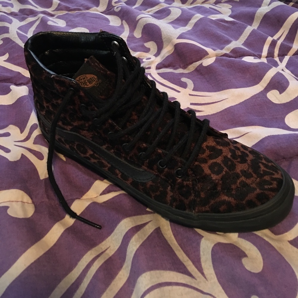 Cheetah Print Hightop Vans