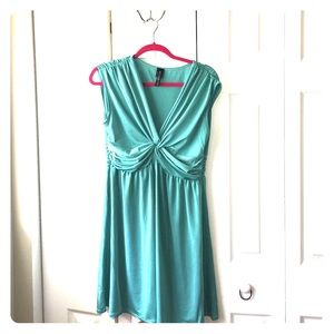 Aqua Teal sleeveless float dress