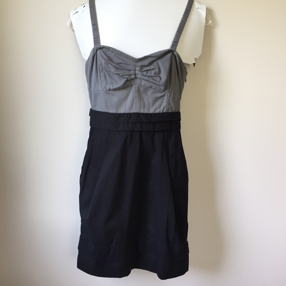 Aritzia Wilfred black and grey mini dress
