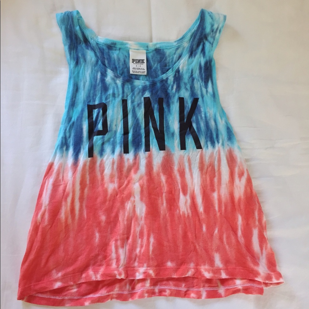 PINK Tie Dye Crop Top