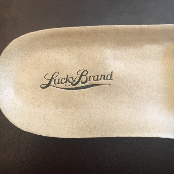 Lucky Brand Leather Slides Size 8M/38 - Picture 5 of 5