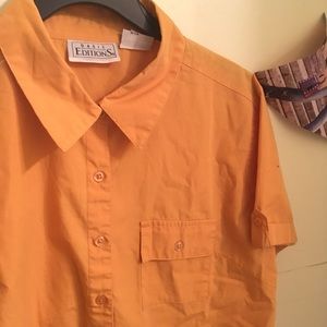 Mustard yellow button up