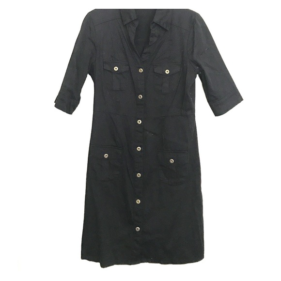 Black shirt dress - Picture 1 of 2