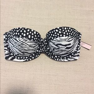 NWT Victoria's Secret Zebra Bikini Bandeau 32C
