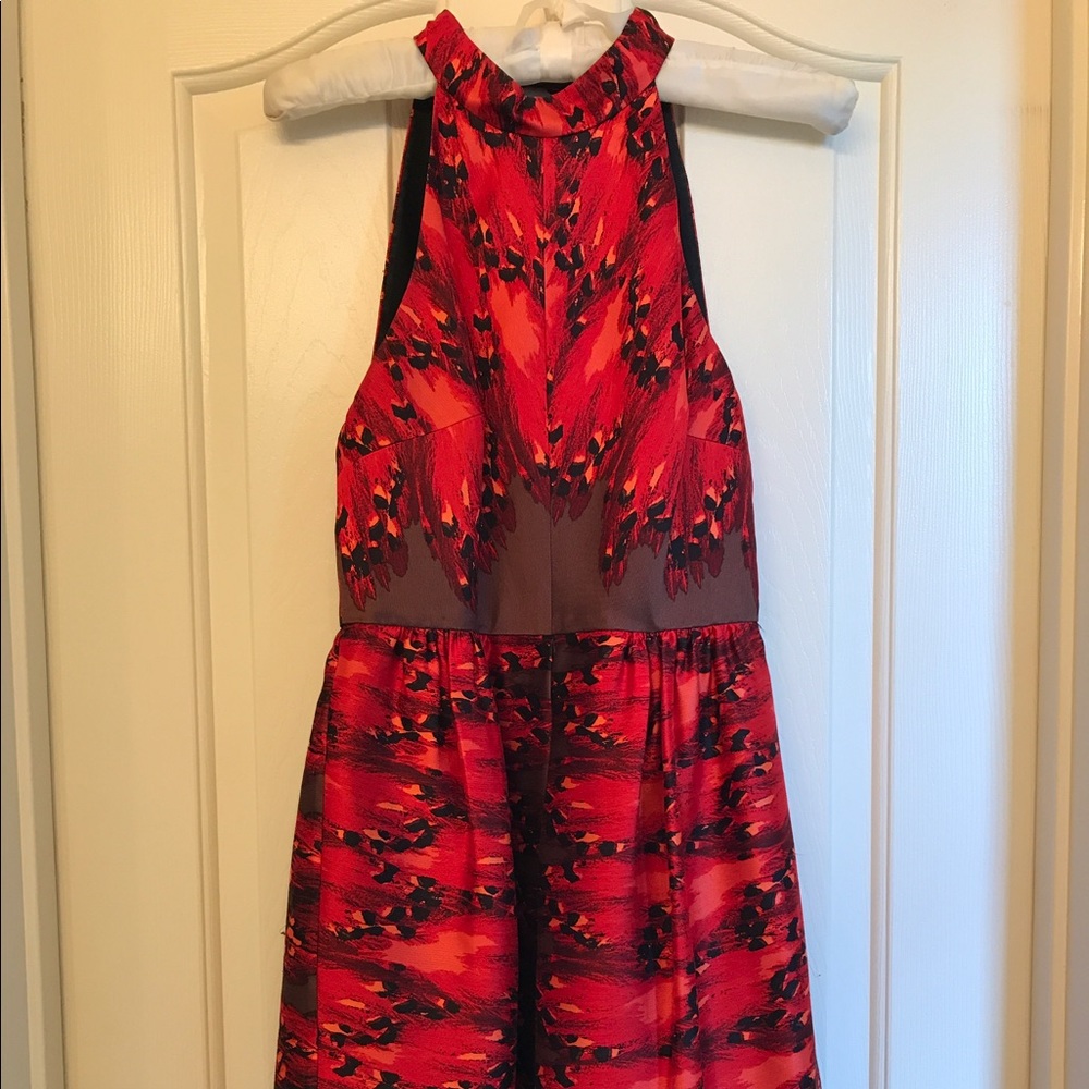 Tibi Red Rococo Print Dress - Picture 4 of 4