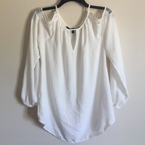 White House Black Market Boho Peasant Top! NWOT