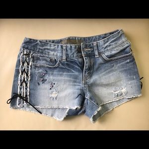 Express jean shorts