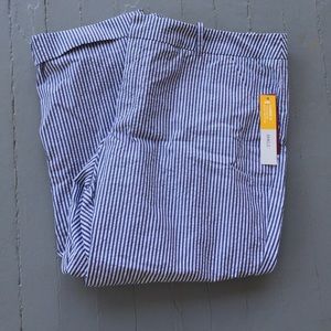 Merona Seersucker Ankle Pants Size 18 NWT