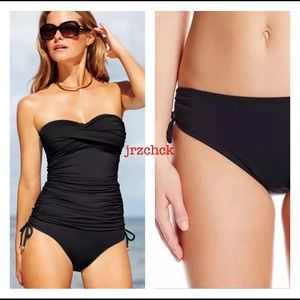 NWT Anne Cole Halter Bandeau Tankini Swim Set