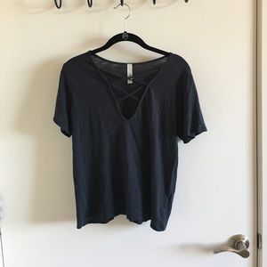 Jolie LA Navy Tee
