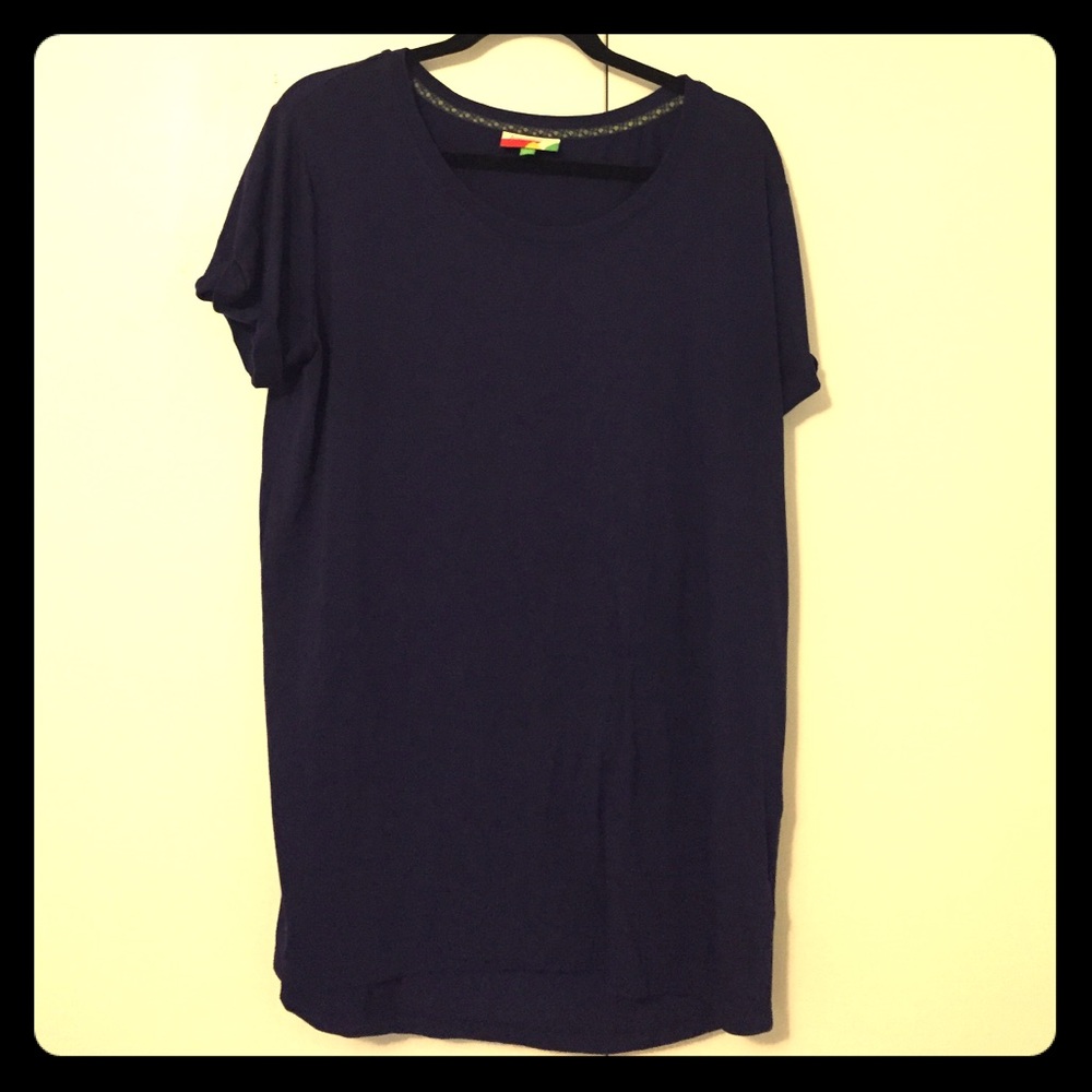 ModCloth Simplicity on a Saturday Tunic Large Navy