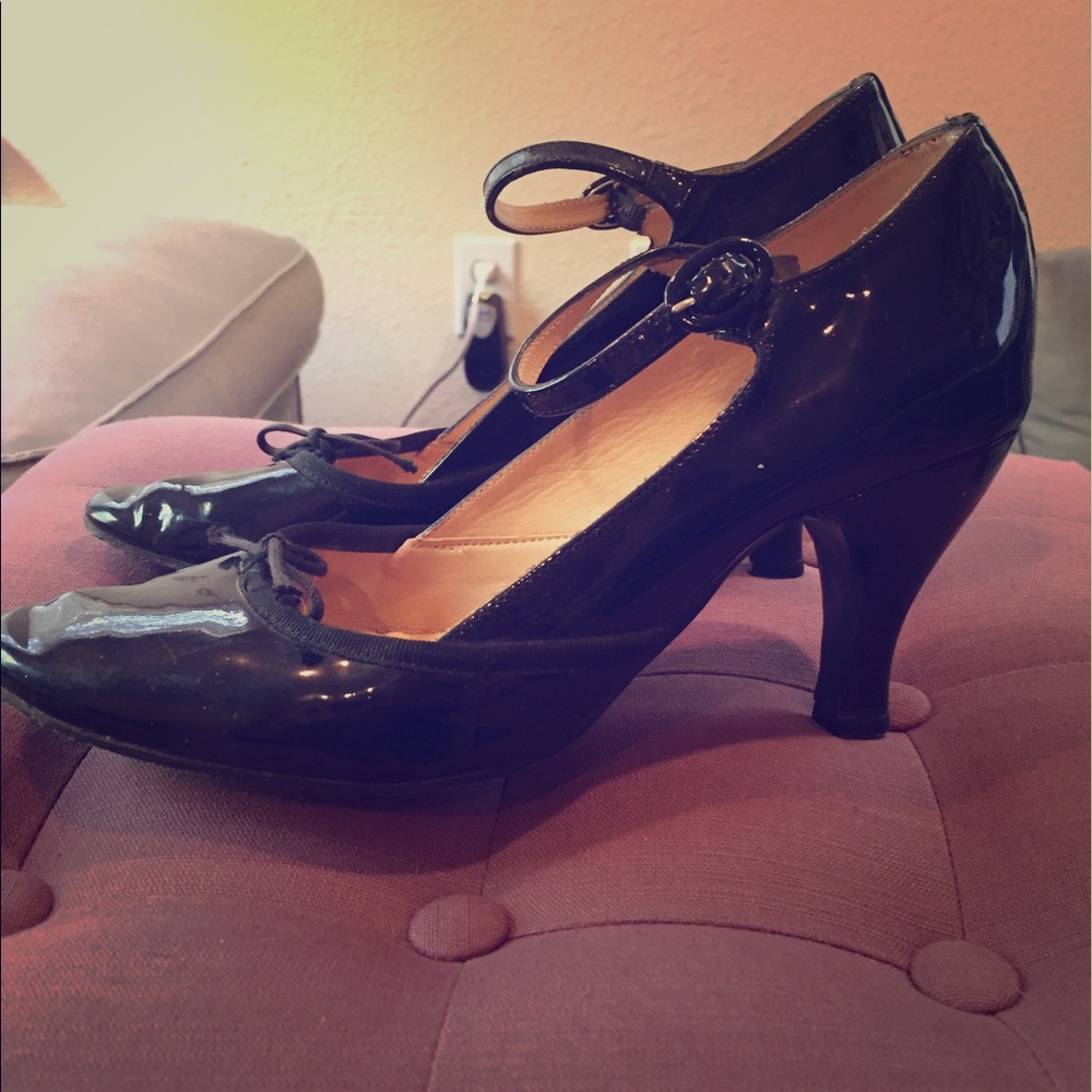 Repetto patent black Mary Janes