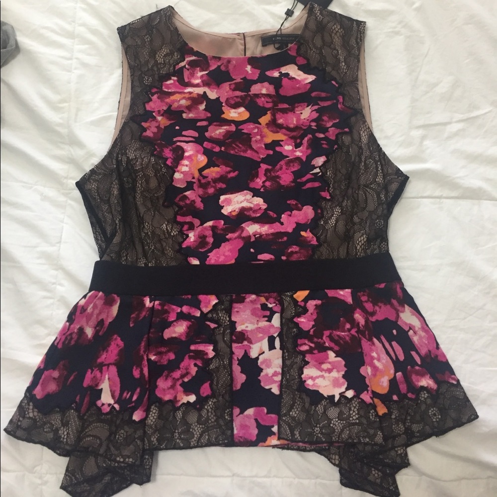 BCBG Peplum Top