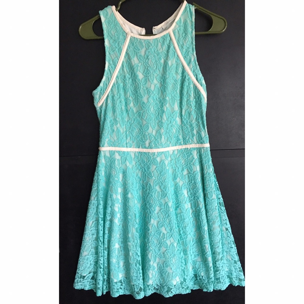 Teal lace Lush dress