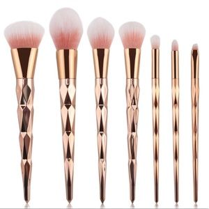 Rose Gold Makeup Brush Set