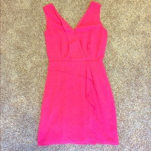 Hot Pink Wrap Dress