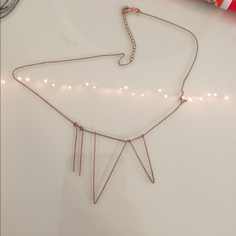 Gold Triangle Necklace