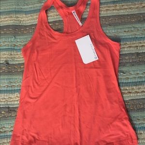 Coral workout racerback tank