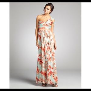 BCBG Maxazria One Shoulder Sweetheart Dress