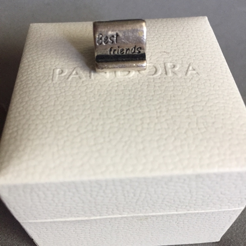 Best friends Pandora charm + Box