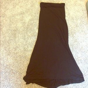 Simple Black Maxi Skirt