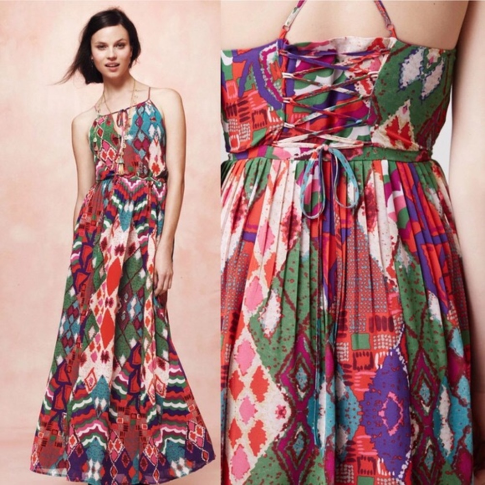 Maeve Tarana Maxi Dress From Anthropologie