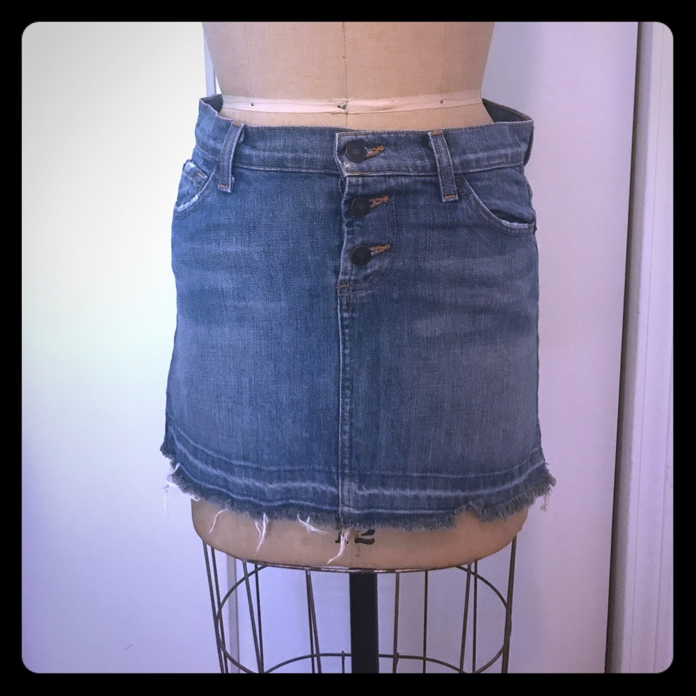 Early 2000's James Jeans denim mini skirt