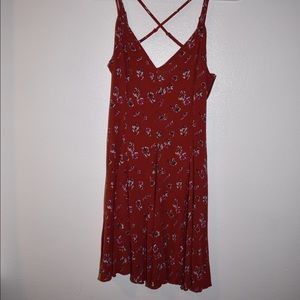 American eagle red summer dress