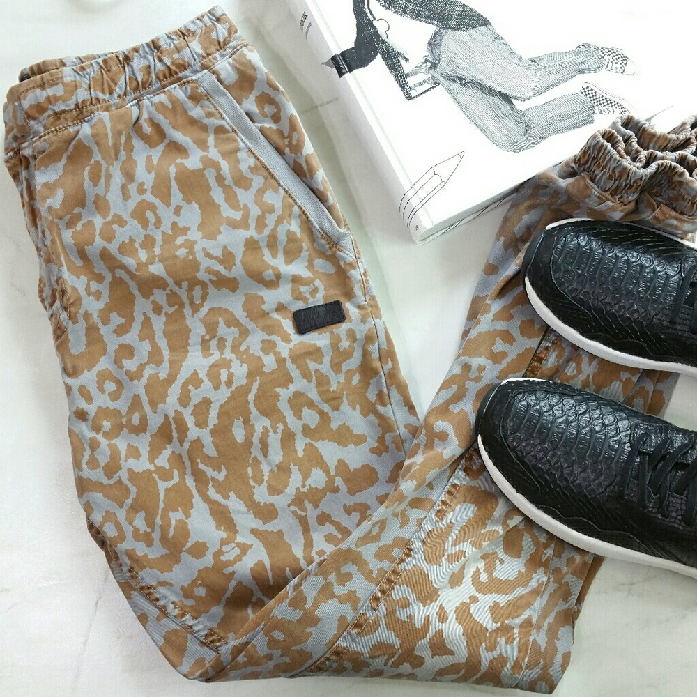 PRPS Etsu leopard print relaxed fit jogger pants