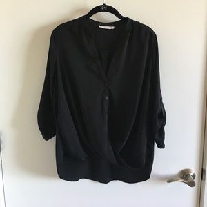 Lush black blouse